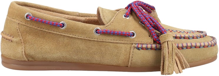Posa Posa Boatloafer Fringe Colored Loafers Lichtbruin Boatloafer Fringe Colored