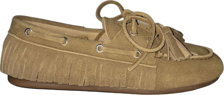 Posa Boat Loafer Native Tassel Suede