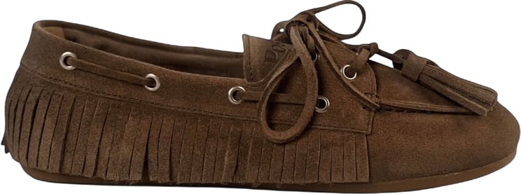 Posa Boat Loafer Native Tassel Suede