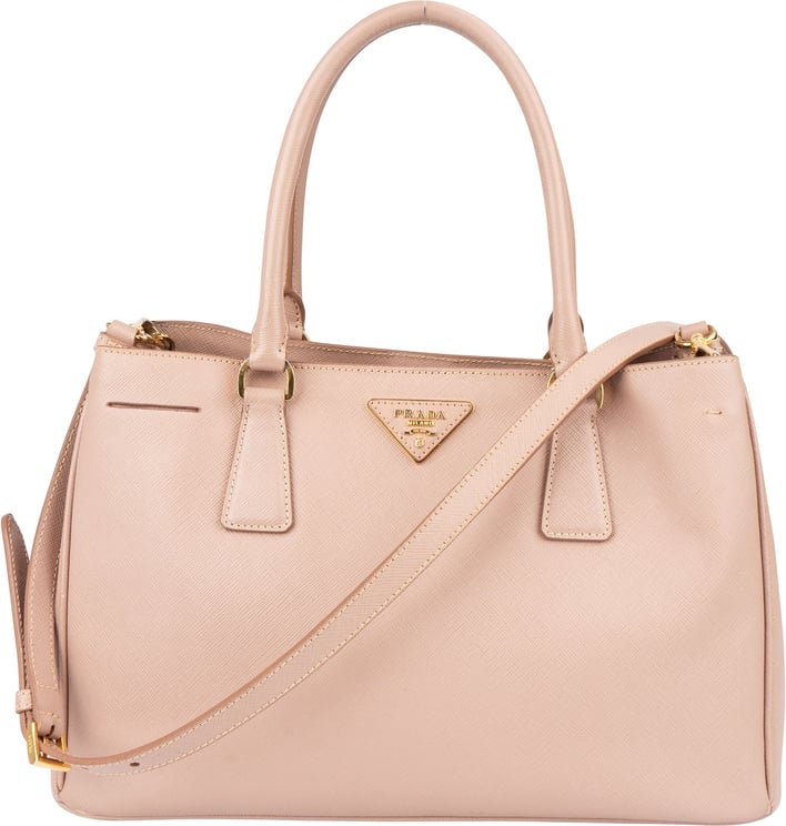 Prada Prada Pink Saffiano Leather Galleria Handbag