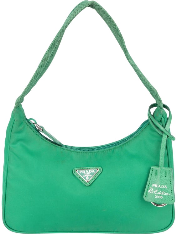 Prada Prada Green Nylon Re-Edition 2000 Handbag