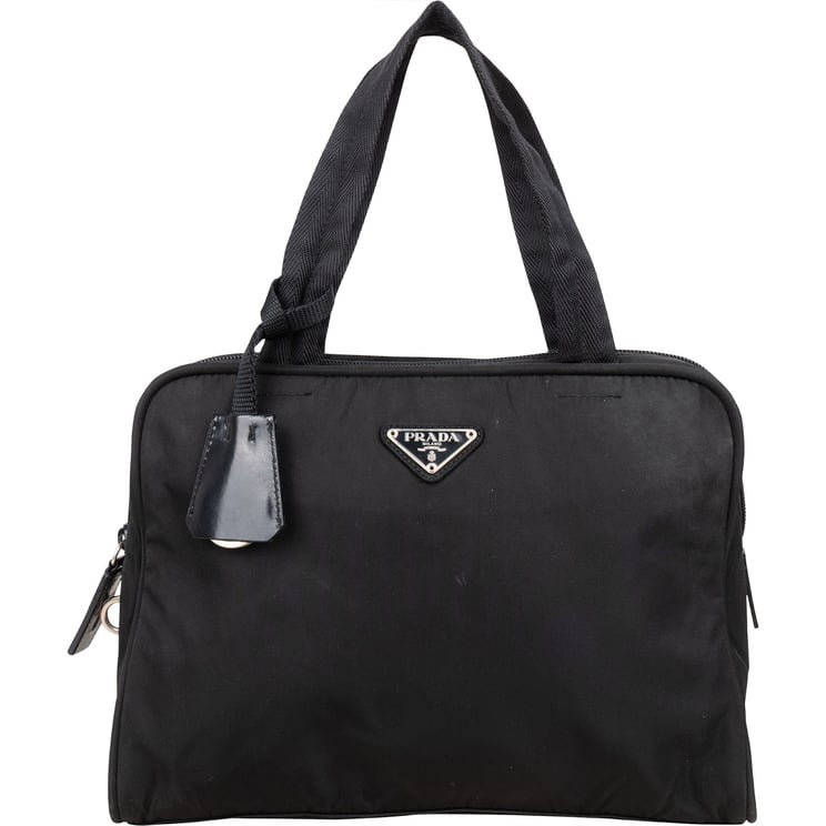 Prada Prada Black Nylon Triangle Handbag