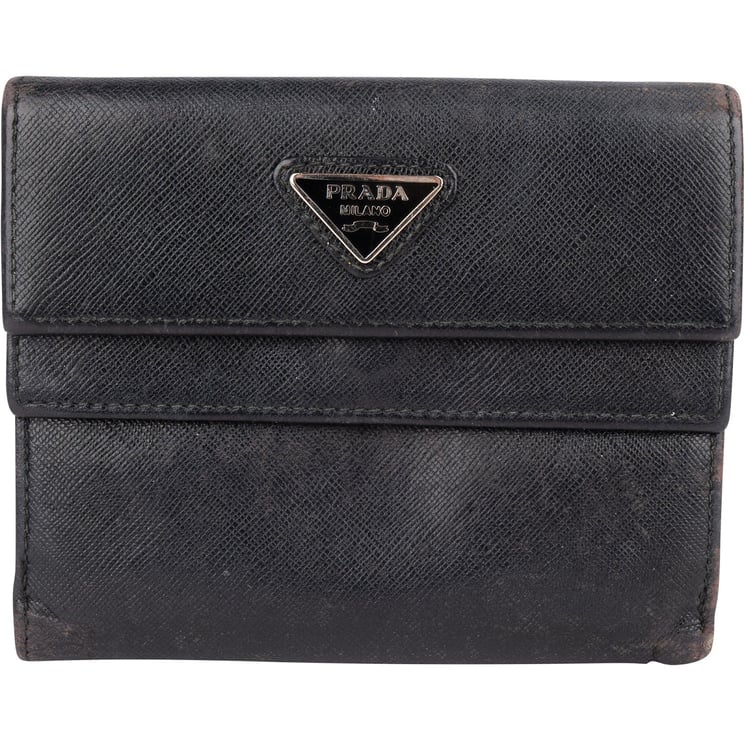 Prada Prada Black Saffiano Leather Wallet