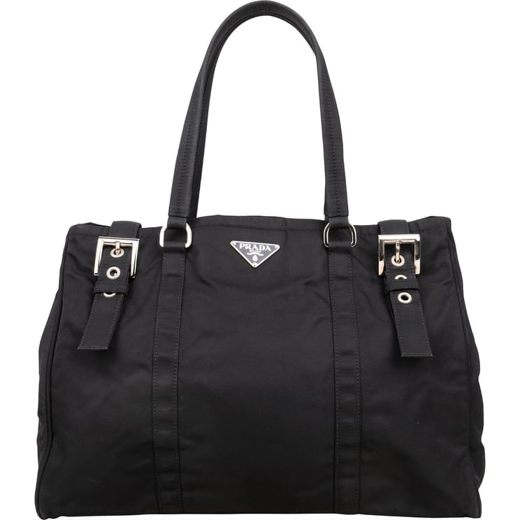 Prada Prada Nylon Triangle Tote Handbag