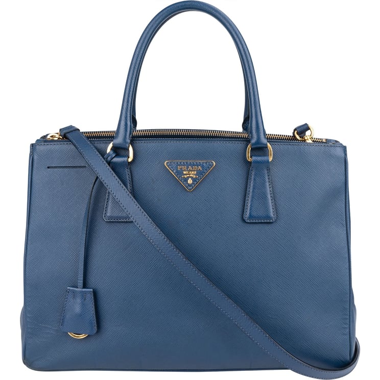 Prada Prada Blue Saffiano Galleria Handbag