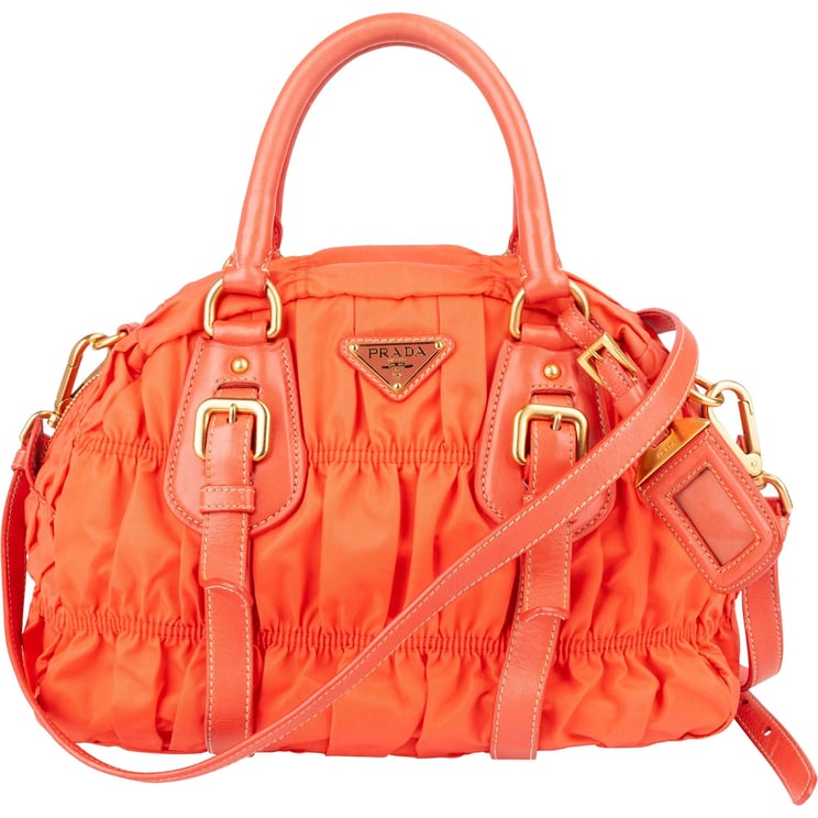 Prada Prada Quilted Nylon Bauletto Handbag
