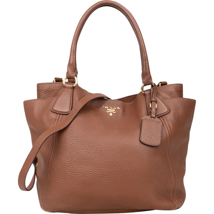 Prada Prada Pebbled Leather Vitello Handbag