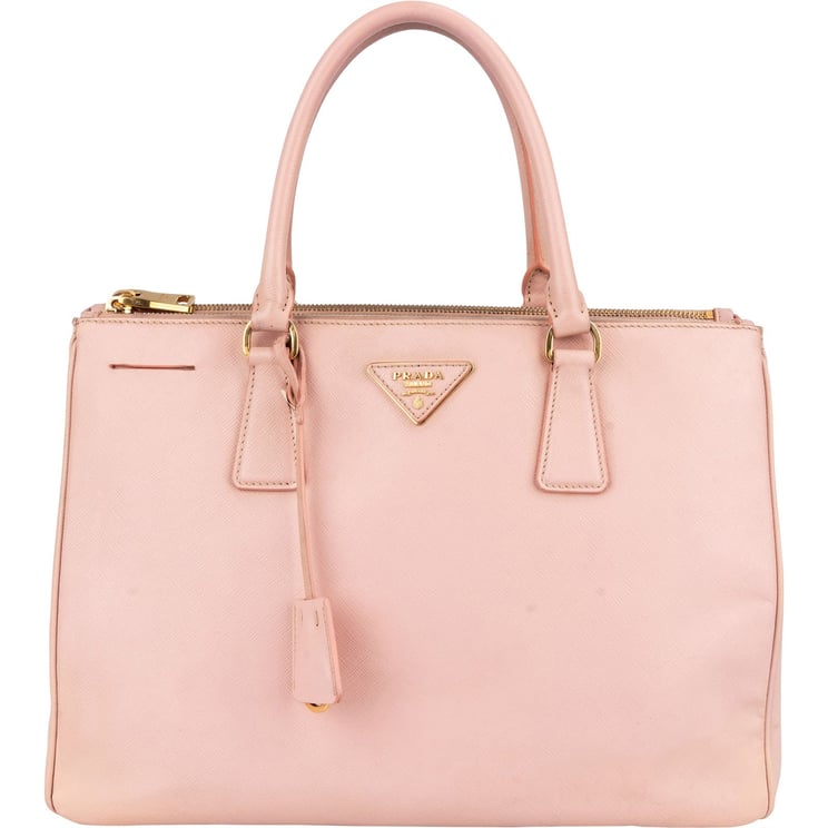 Prada Prada Pink Saffiano Leather Galleria Handbag