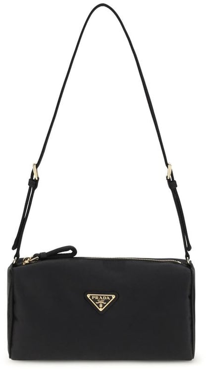 Prada Prada Black Silk Shoulder Bag