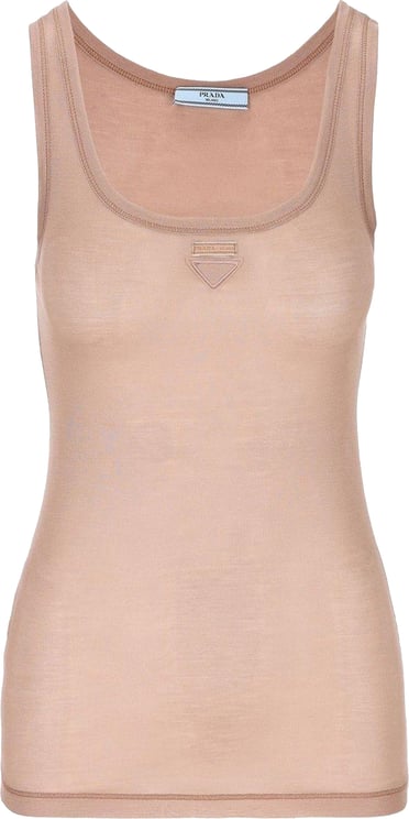 Prada Prada Sleeveless Logo Top