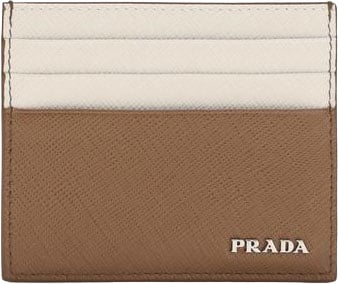 Prada Prada Beige Calf Leather Bos Taurus Wallet