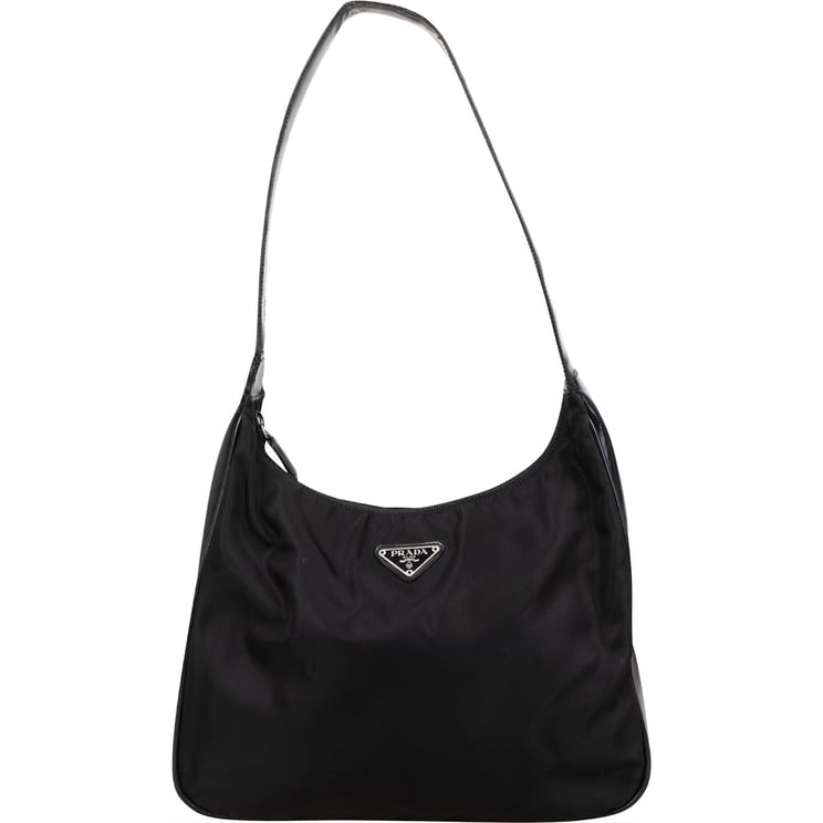 Prada Prada Tessuto Triangle Hobo Shoulder Bag