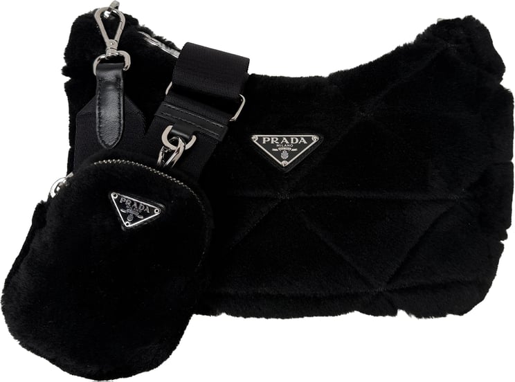 Prada Prada Re-Edition 2005 Shoulder Bag Quilted Shearling Small