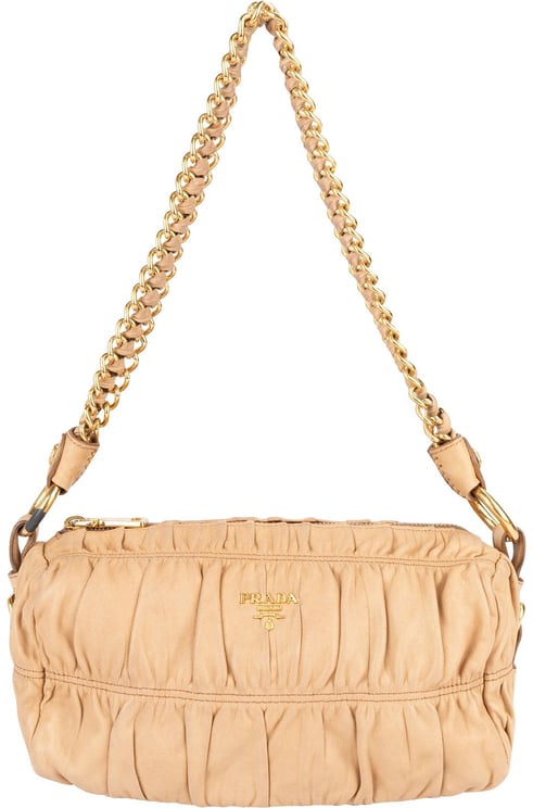 Prada Prada Quilted Nappa Gaufre Chain Shoulder Bag