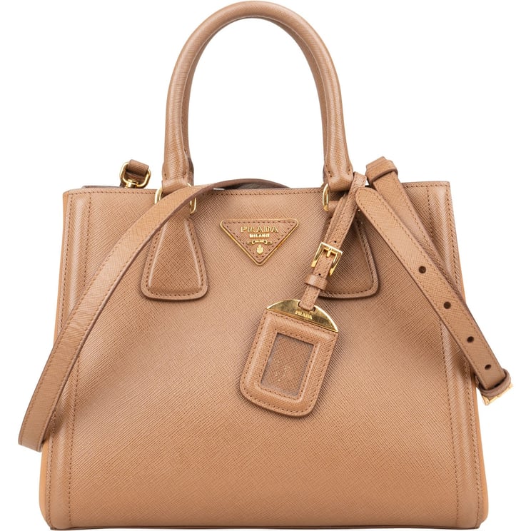 Prada Prada Saffiano Leather Small Galleria Handbag