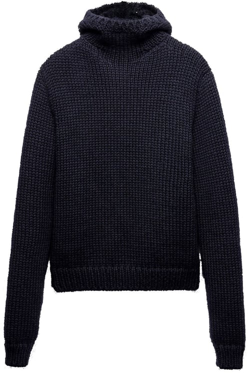 Prada Prada Wool Hooded Sweater