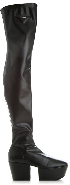 Prada Prada Leather Platform Boots