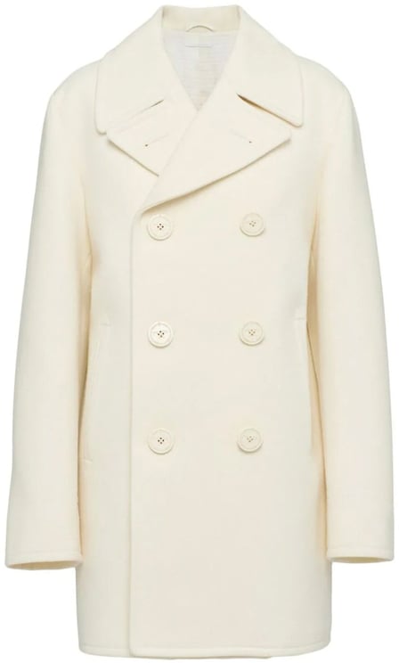 Prada Prada Double-Breasted Wool Coat