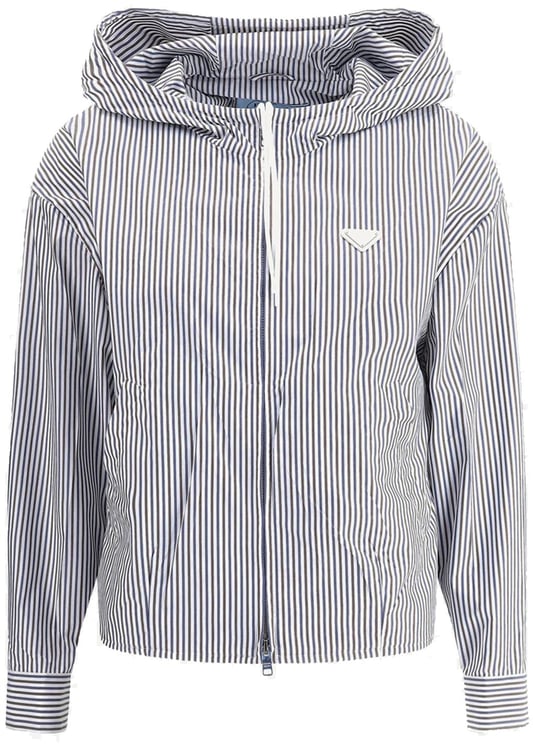Prada Prada Striped hooded Jacket