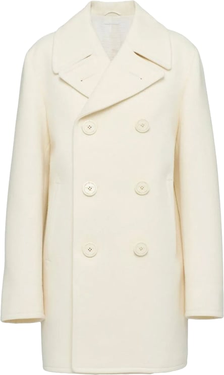 Prada Prada Double-Breasted Wool Coat