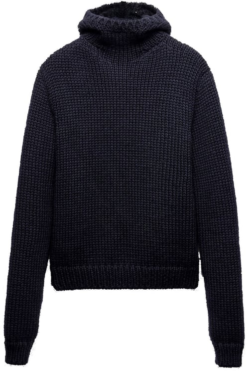 Prada Prada Wool Hooded Sweater
