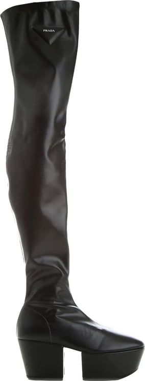 Prada Prada Leather Platform Boots