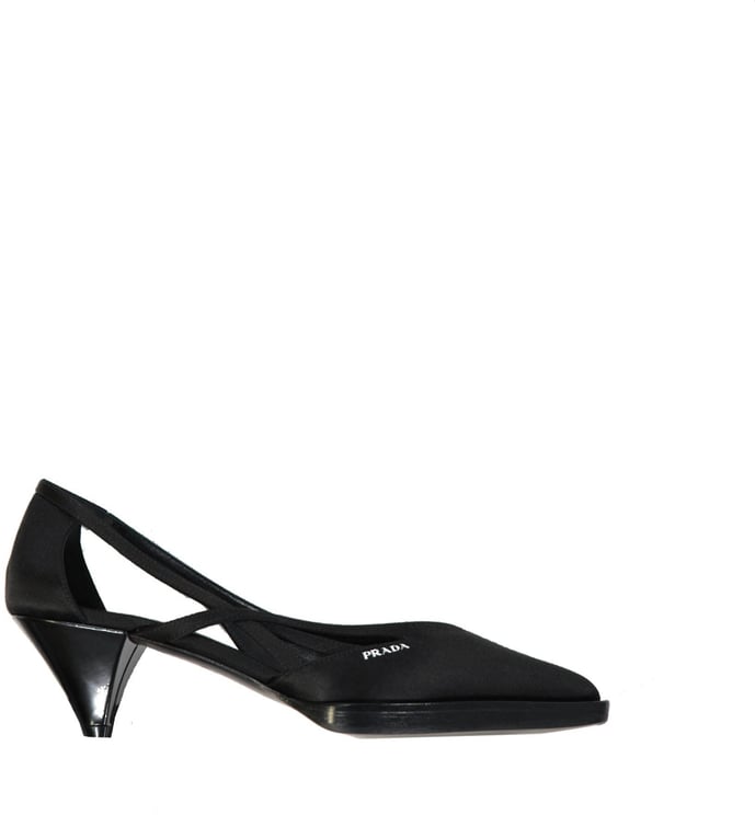 Prada Prada 55mm Cut-Out Satin Pumps