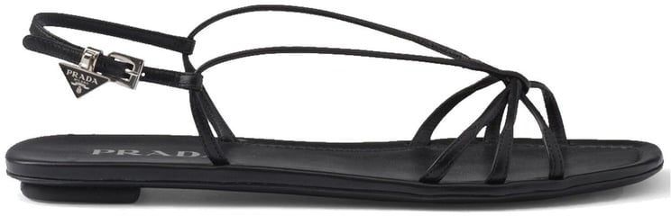 Prada Prada Leather Flat Sandals
