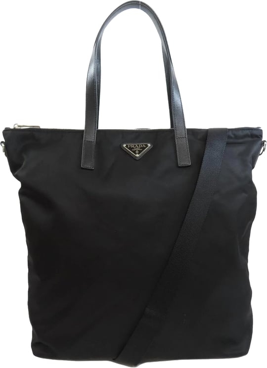 Prada Prada Pattina Nylon Tote Bag
