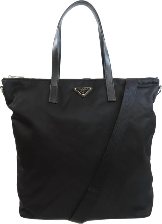 Prada Prada Pattina Nylon Tote Bag