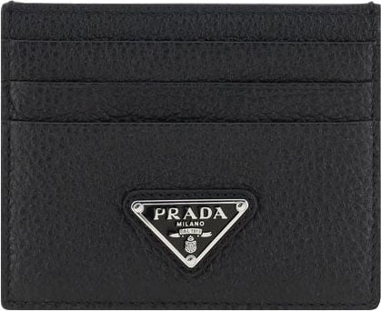 Prada Prada Black Calf Leather Bos Taurus Wallet