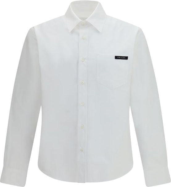 Prada Prada White Cotton Dress Shirt