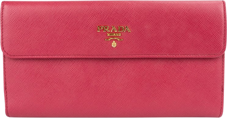 Prada Prada Saffiano Leather Continental Flap Wallet