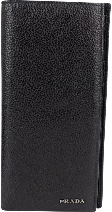 Prada Prada Vitello Grain Leather Vertical Wallet