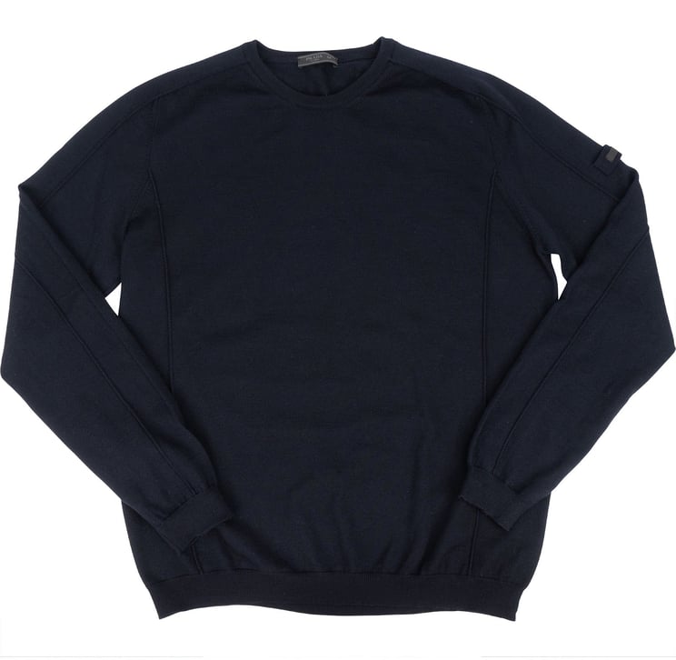 Prada Prada Navy Wool Crewneck Sweater (L)