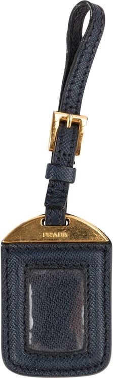 Prada Prada Saffiano Leather Luggage Tag Bag Charm