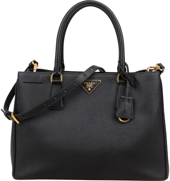 Prada Prada Saffiano Leather Galleria Tote Handbag