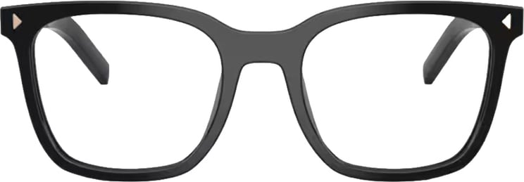 Prada Pr B11V Squared Black Acetate Optical Glasses