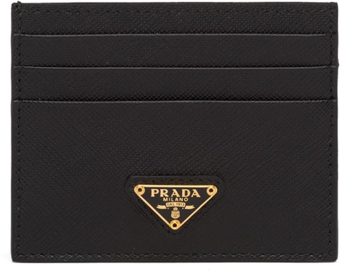 Prada Black Saffiano Leather Card Holder