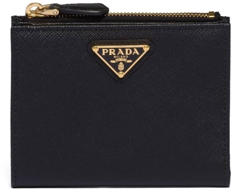 Prada Black Saffiano Leather Small Wallet