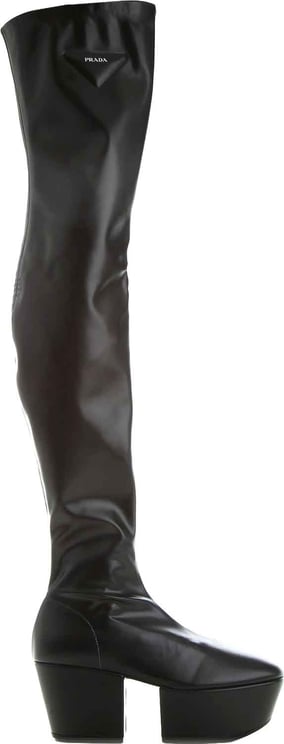 Prada Prada Leather Platform Boots