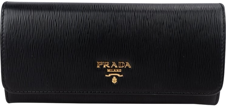 Prada Prada Vitello Move Leather Continental Wallet
