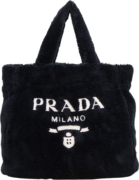 Prada Prada Emblem Terry Tote Handbag