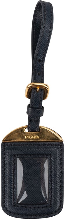 Prada Prada Saffiano Leather Luggage Tag Bag Charm