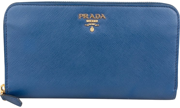 Prada Prada Saffiano Metal Leather Zip Around Wallet