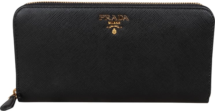 Prada Prada Saffiano Metal Leather Zip Around Wallet