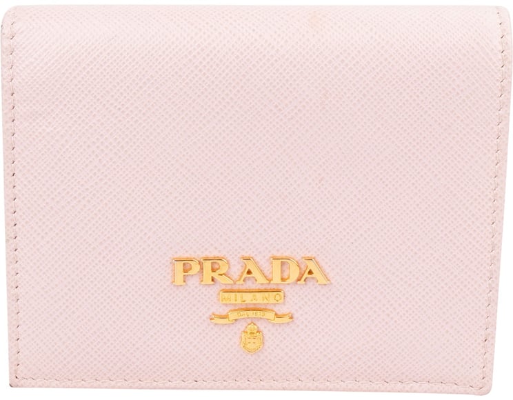 Prada Prada Pink Saffiano Leather Small Wallet