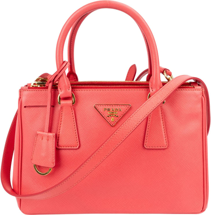 Prada Prada Pink Saffiano Leather Small Galleria Handbag