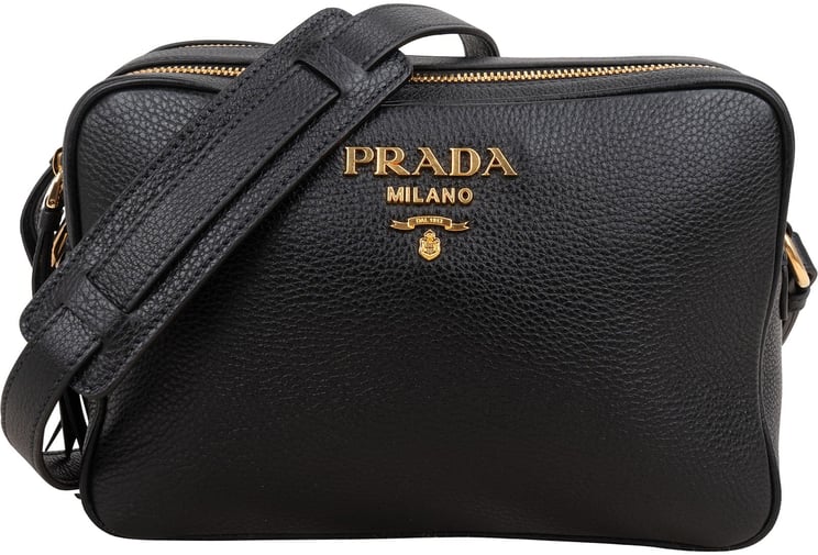 Prada Prada Vitello Daino Leather Camera Crossbody Bag