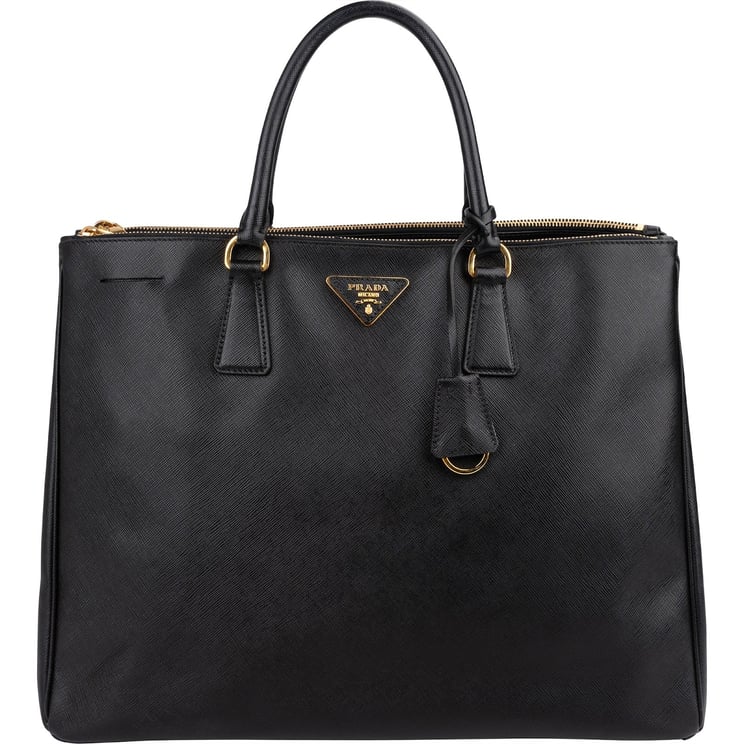 Prada Prada Black Saffiano Leather Galleria Handbag